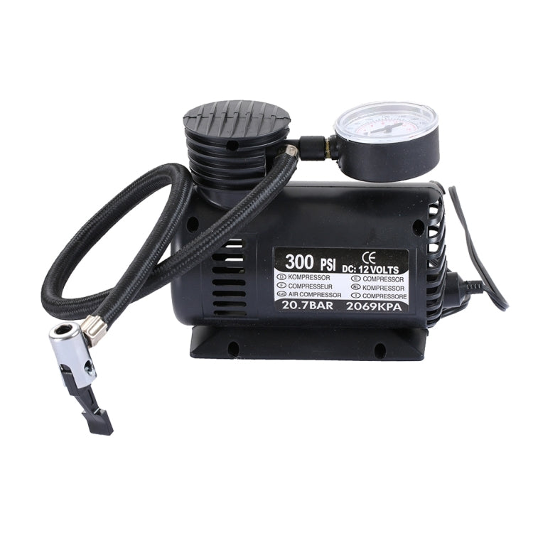Portable Mini Auto Electric Air Compressor of Car Inflator with 3 Pneumatic Nozzle (300 PSI / DC 12V), 12V 300 PSI