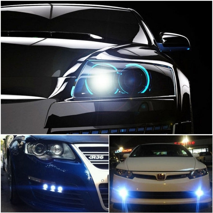 3.0 inch DC 12V 10W 900LM 6500K Car Angel Eyes Fog Lamp Foglight(White Light + White Light), 3.0 inch