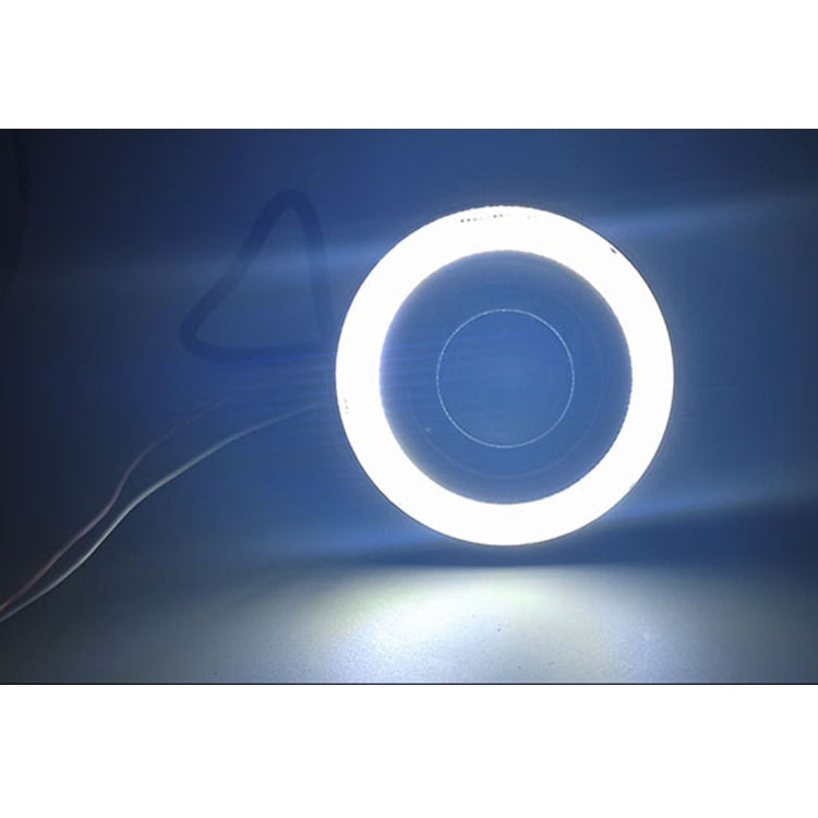3.0 inch DC 12V 10W 900LM 6500K Car Angel Eyes Fog Lamp Foglight(White Light + White Light), 3.0 inch