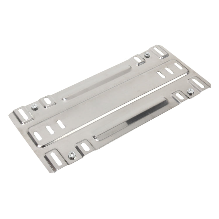 Stainless Steel License Plate Bracket Vehicle License Plate Bracket Bottom Plate Automobile License Plate Conversion Frame