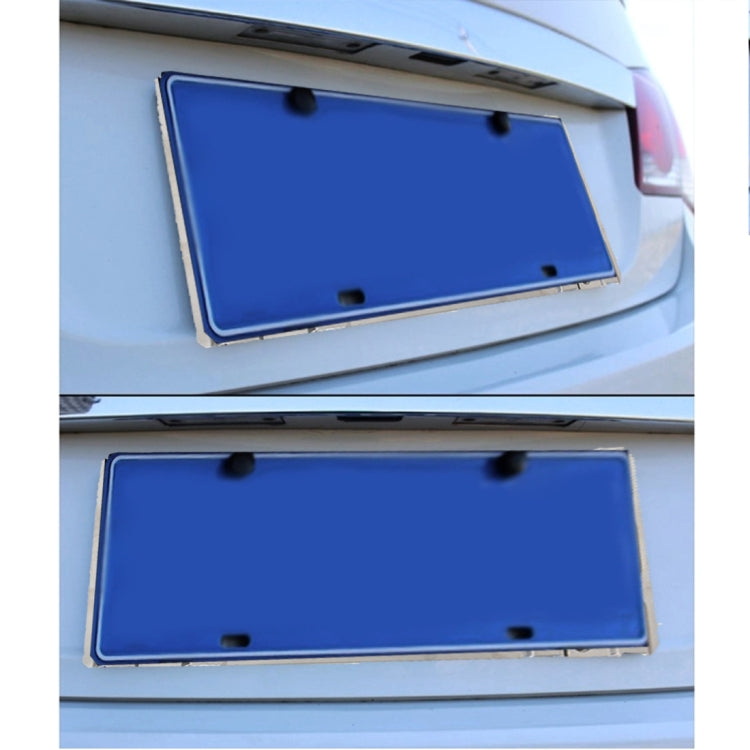 Stainless Steel License Plate Bracket Vehicle License Plate Bracket Bottom Plate Automobile License Plate Conversion Frame