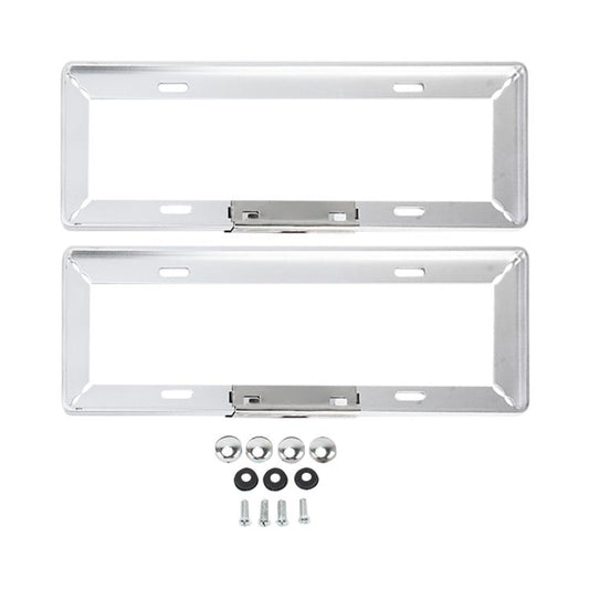2 PCS Simple and Beautiful Car License Plate Frame Holder Universal License Plate Holder Car Accessories