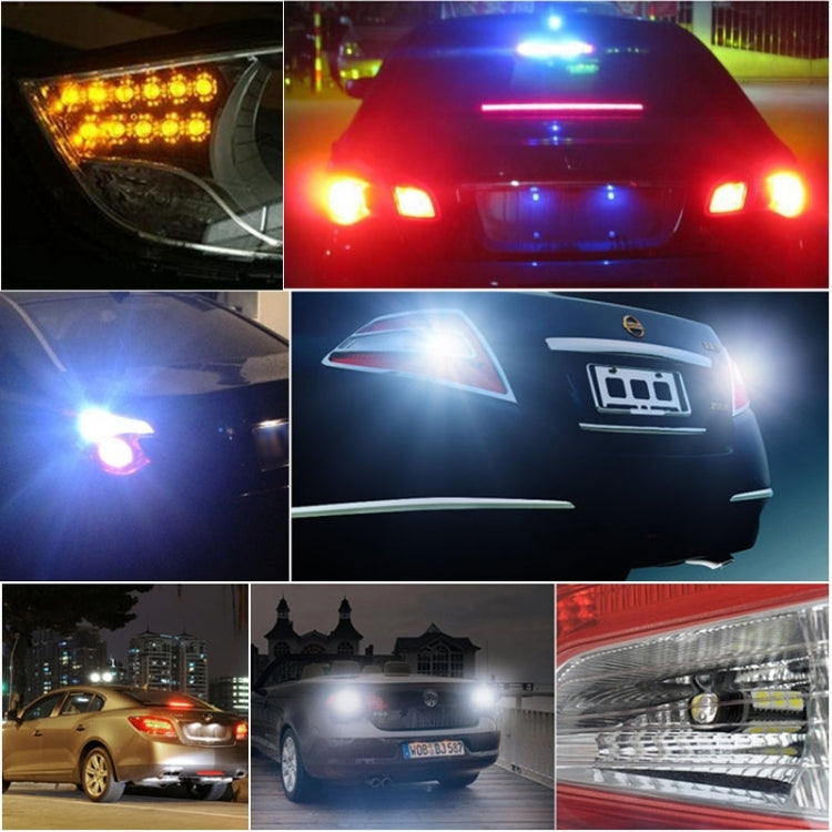 2 PCS DC 12V 10W 6000K Dual Circular Car DRL Daytime Running Lights Lamp(White Light + Yellow Light), White + Yellow