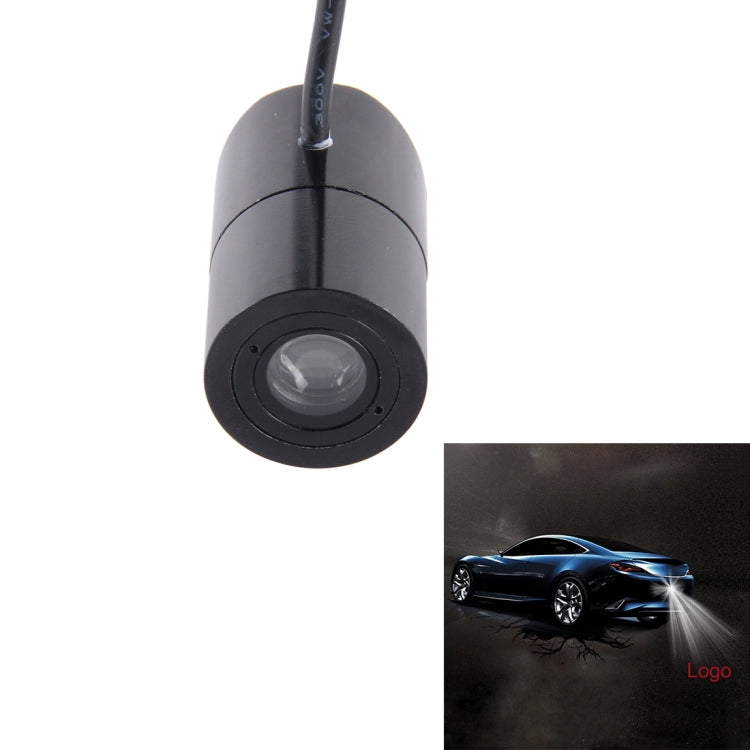Car CREE LED 3W Driving Safety Aviation Aluminum Material Cover Waterproof Anti-collision Logo LED Projector for KIA Brand Car Logo Light DC 8-36V, Wire Length: 90cm, for KIA