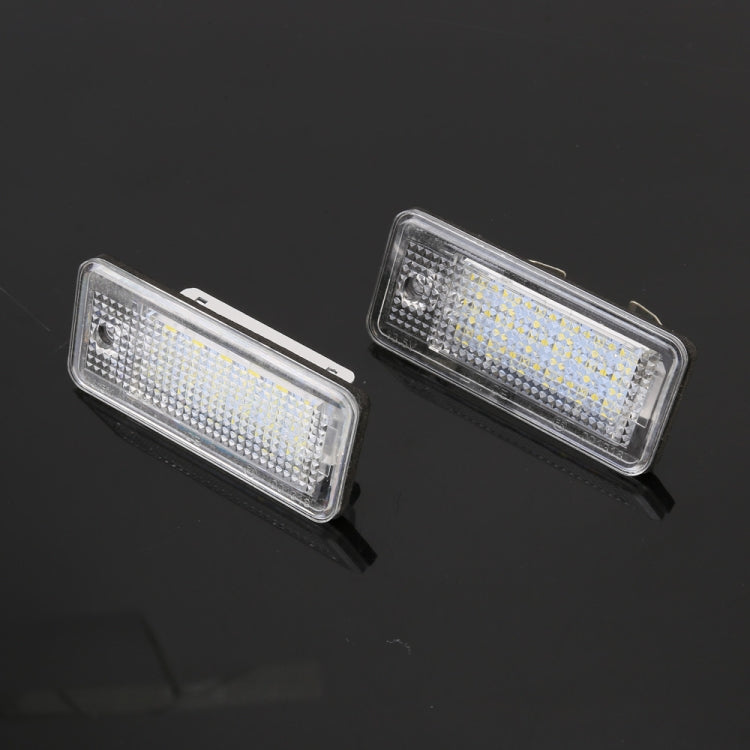 2 PCS License Plate Light with 18 SMD-3528 Lamps for Audi, For Audi