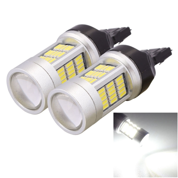 2 PCS  7440 10W 1080LM White Light 72 LED SMD 4014 Canbus Car Brake Light Tail Light Bulb, DC 12V, 7440