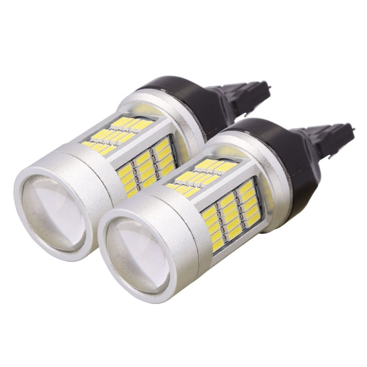 2 PCS  7440 10W 1080LM White Light 72 LED SMD 4014 Canbus Car Brake Light Tail Light Bulb, DC 12V, 7440