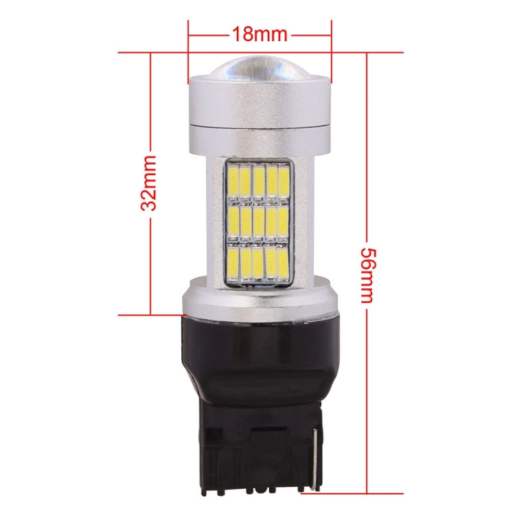 2 PCS  7440 10W 1080LM White Light 72 LED SMD 4014 Canbus Car Brake Light Tail Light Bulb, DC 12V, 7440