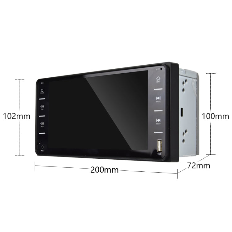 848V 16 7 inch Multi-touch Screen Car GPS Navigator, Support TF Card / USB / AUX / MP5 Player / Android & iPhone Mirror Links, 848V