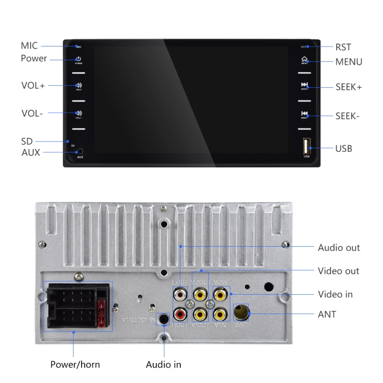 848V 16 7 inch Multi-touch Screen Car GPS Navigator, Support TF Card / USB / AUX / MP5 Player / Android & iPhone Mirror Links, 848V