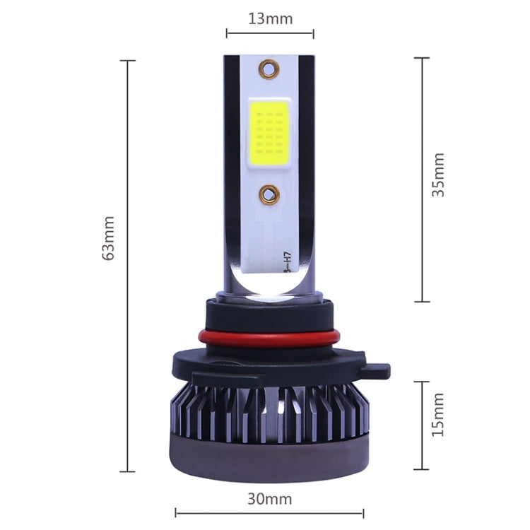 2 PCS 9005 DC9-36V / 36W / 3000K / 6000LM IP68 Car / Motorcycle Mini COB LED Headlight Lamps / Fog Light, 9005
