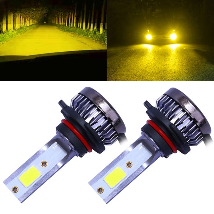 2 PCS 9005 DC9-36V / 36W / 3000K / 6000LM IP68 Car / Motorcycle Mini COB LED Headlight Lamps / Fog Light, 9005