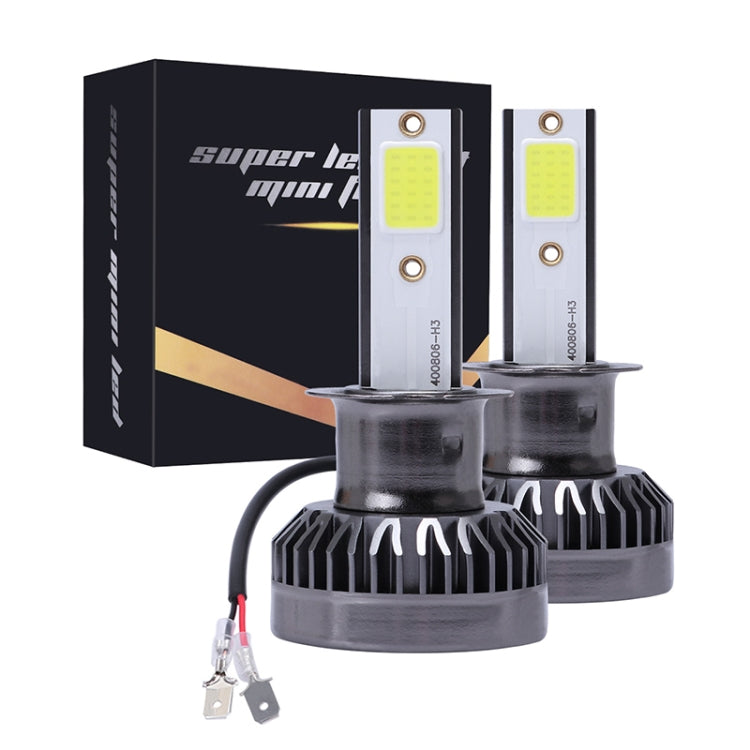 2 PCS H3 DC9-36V / 36W / 3000K / 6000LM IP68 Car / Motorcycle Mini COB LED Headlight Lamps / Fog Light, H3