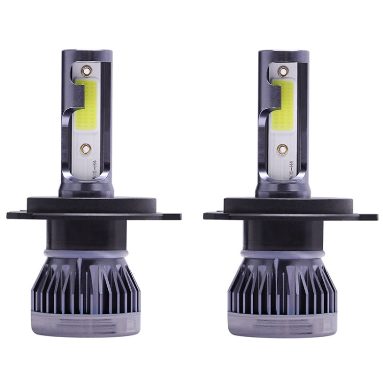 2 PCS H4 DC9-36V / 36W / 3000K / 6000LM IP68 Car / Motorcycle Mini COB LED Headlight Lamps / Fog Light, H4