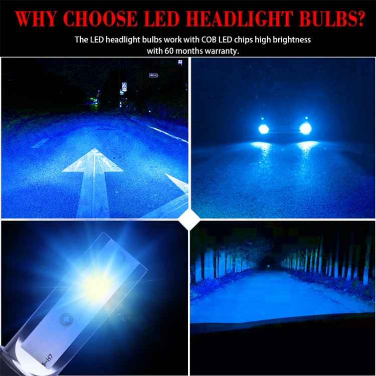 2 PCS H4 DC9-36V / 36W / 3000K / 6000LM IP68 Car / Motorcycle Mini COB LED Headlight Lamps / Fog Light, H4