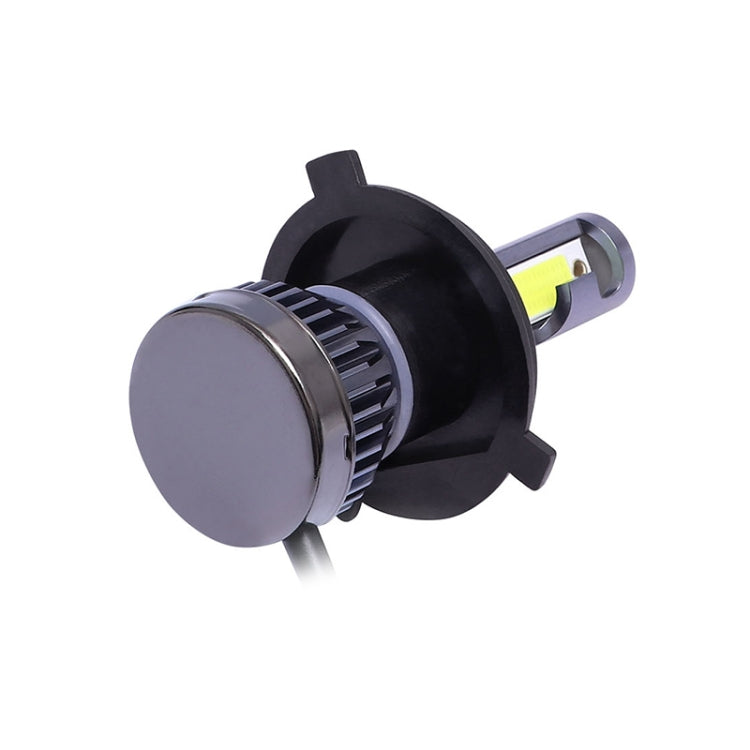 2 PCS H4 DC9-36V / 36W / 3000K / 6000LM IP68 Car / Motorcycle Mini COB LED Headlight Lamps / Fog Light, H4