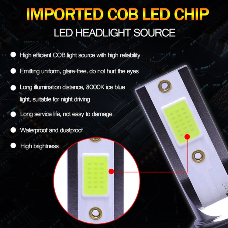2 PCS H4 DC9-36V / 36W / 3000K / 6000LM IP68 Car / Motorcycle Mini COB LED Headlight Lamps / Fog Light, H4
