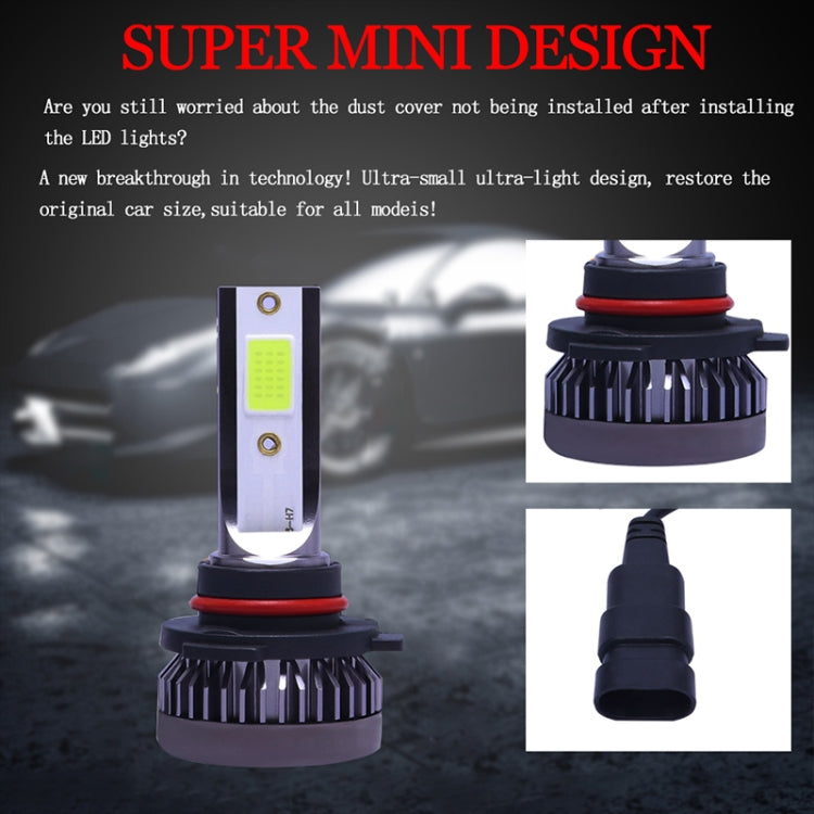 2 PCS H4 DC9-36V / 36W / 3000K / 6000LM IP68 Car / Motorcycle Mini COB LED Headlight Lamps / Fog Light, H4