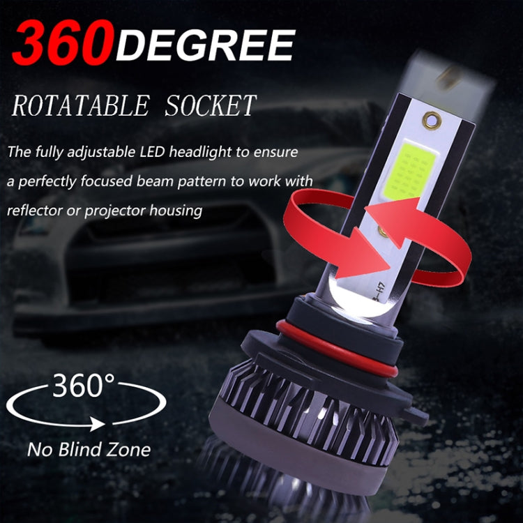 2 PCS H4 DC9-36V / 36W / 3000K / 6000LM IP68 Car / Motorcycle Mini COB LED Headlight Lamps / Fog Light, H4