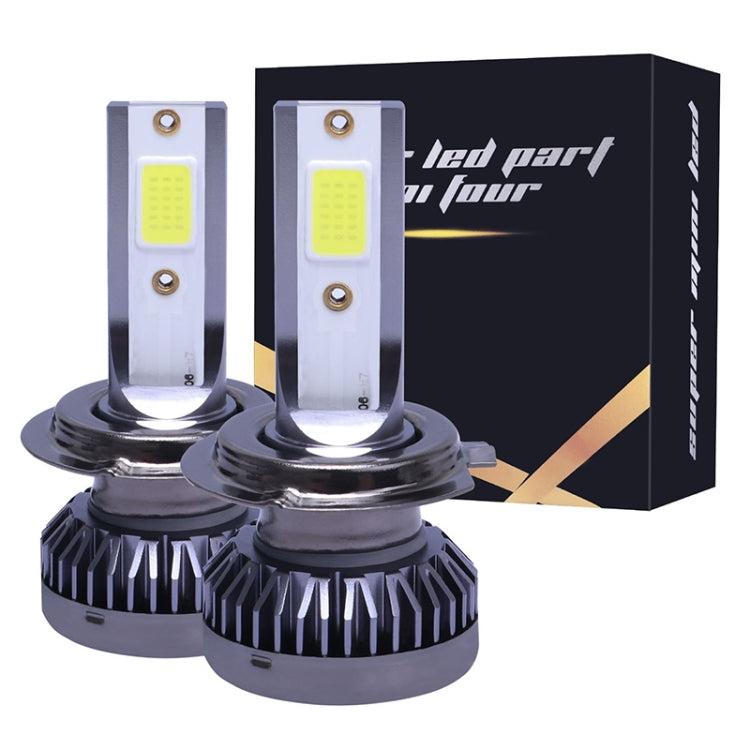 2 PCS H7 DC9-36V / 36W / 3000K / 6000LM IP68 Car / Motorcycle Mini COB LED Headlight Lamps / Fog Light, H7