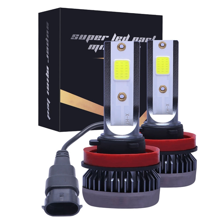 2 PCS H11 DC9-36V / 36W / 3000K / 6000LM IP68 Car / Motorcycle Mini COB LED Headlight Lamps / Fog Light, H11