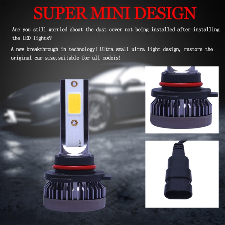 2 PCS H11 DC9-36V / 36W / 3000K / 6000LM IP68 Car / Motorcycle Mini COB LED Headlight Lamps / Fog Light, H11