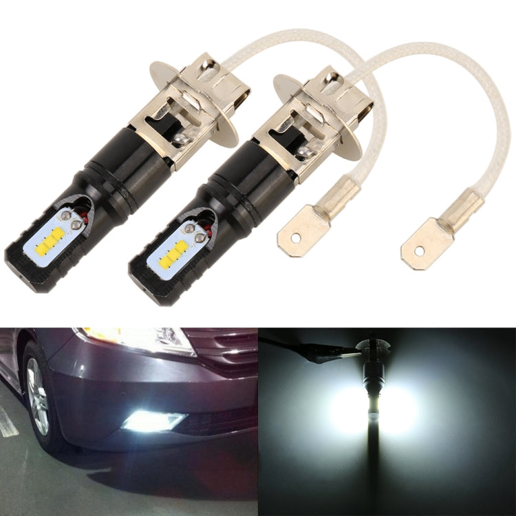 2 PCS H3 DC12V / 4.5W / 6000K / 360LM Car LED Fog Light with 6 CSP Lamp Beads, White Light, H3 (Silver), H3 (Black)