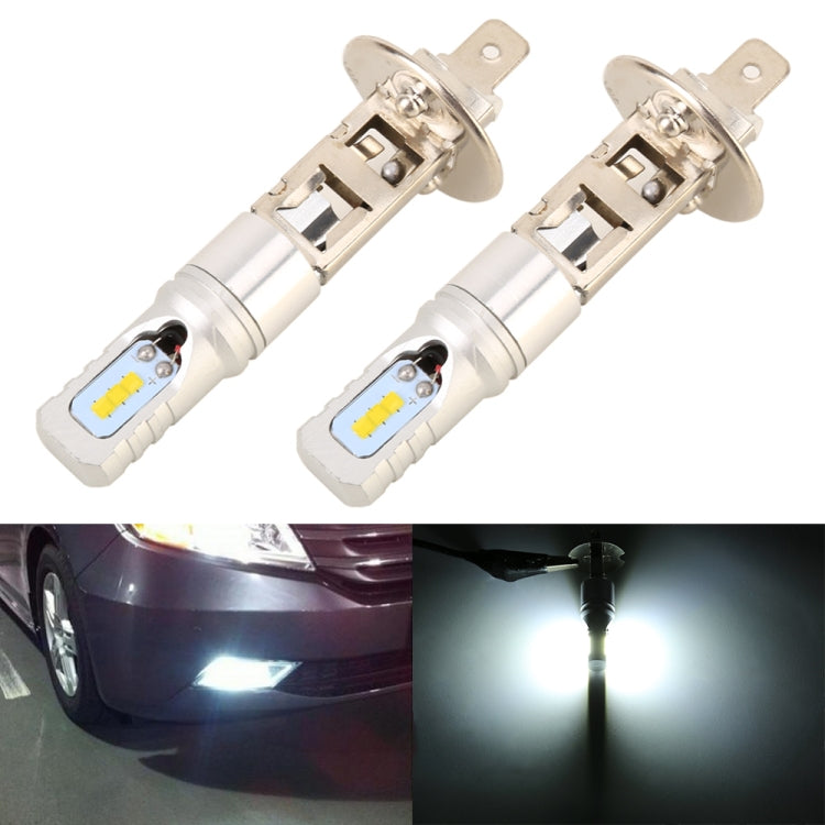 2 PCS H1 DC12V / 4.5W / 6000K / 360LM Car LED Fog Light with 6 CSP Lamp Beads, White Light, H1 (Silver), H1 (Black)