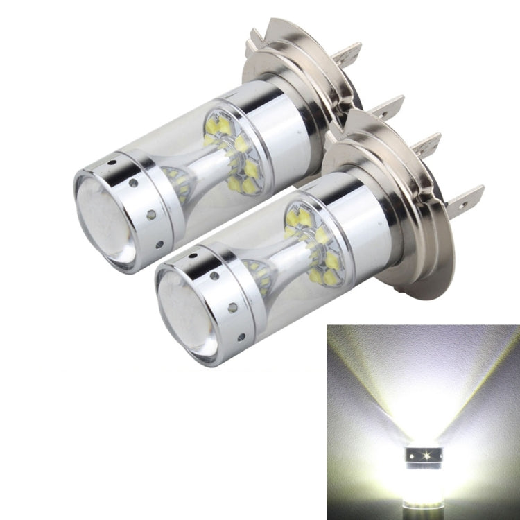 2 PCS H7 60W 1200 LM 6000K Car Fog Lights with 12 CREE XB-D LED Lamps, DC 12V, H7