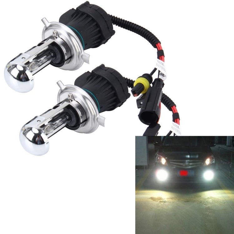 2 PCS H4 55W 4300K HID Bulbs Xenon Lights Lamps, AC 12V, H4