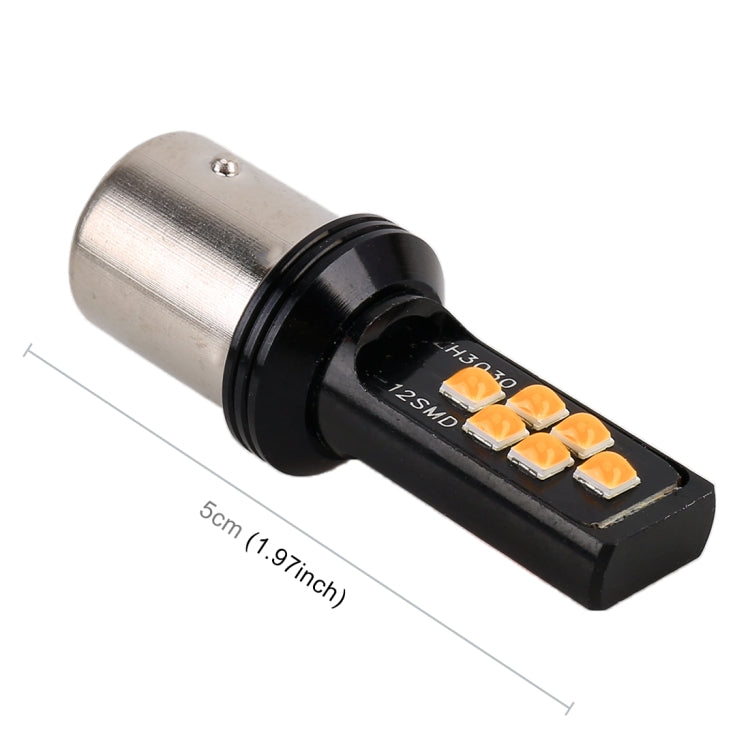 2 PCS 1156 DC9-16V / 3.5W Car Auto Turn Lights 12LEDs SMD-ZH3030 Lamps, with Constant Current, 1156, 1156 (White Light)