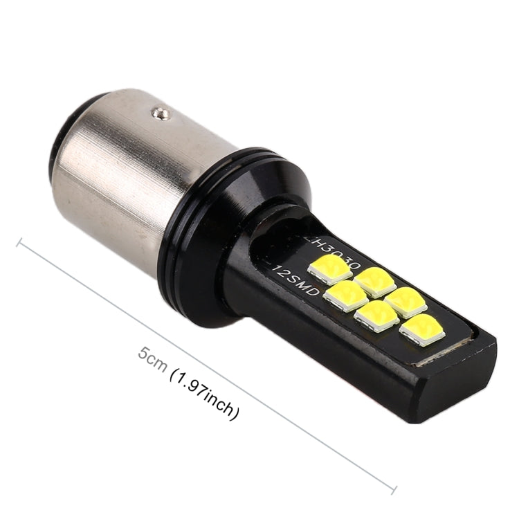 2 PCS 1157 DC9-16V / 3.5W Car Auto Brake Lights 12LEDs SMD-ZH3030 Lamps, with Constant Current, 1157 (White Light), 1157