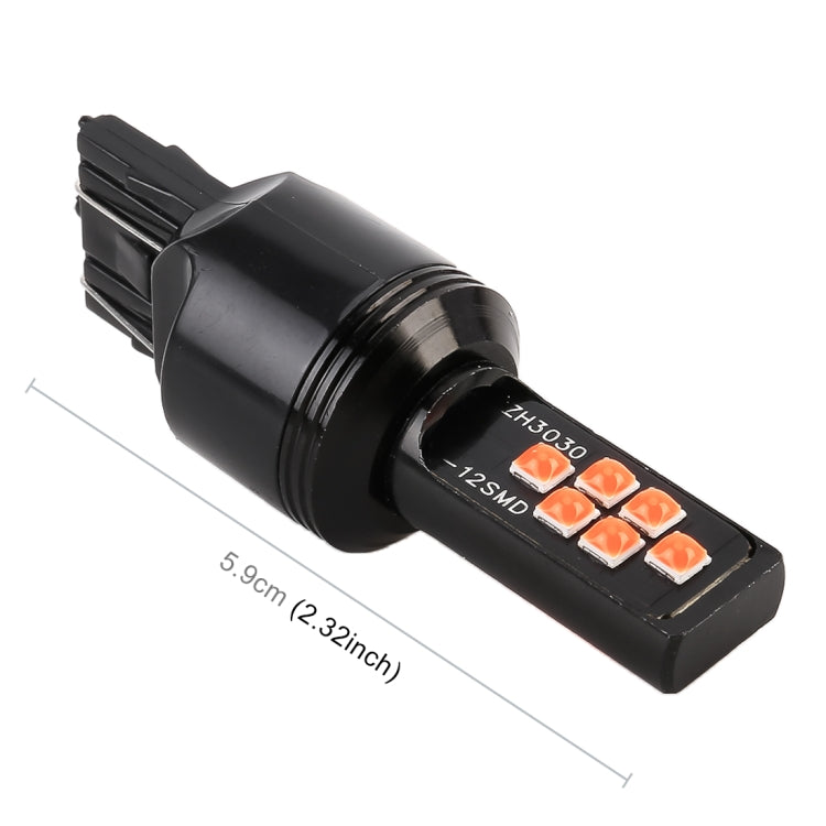 2 PCS 7443 DC9-16V / 3.5W Car Auto Brake Lights 12LEDs SMD-ZH3030 Lamps, with Constant Current, 7443
