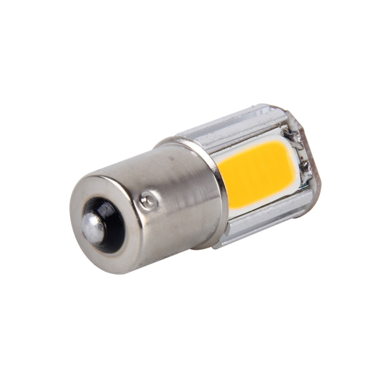 2 PCS 1156/Ba15s 5W 4 COB LEDs Car Turn Light, DC 12V, 1156+5W Yellow Light