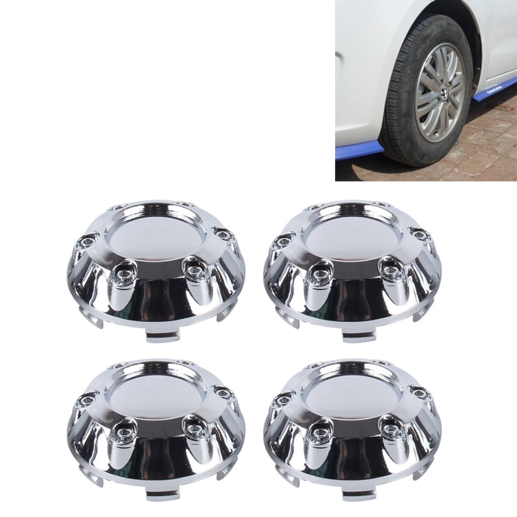 4 PCS Metal Car Styling Accessories Car Emblem Badge Sticker Wheel Hub Caps Centre Cover, Wheel Hub Caps B