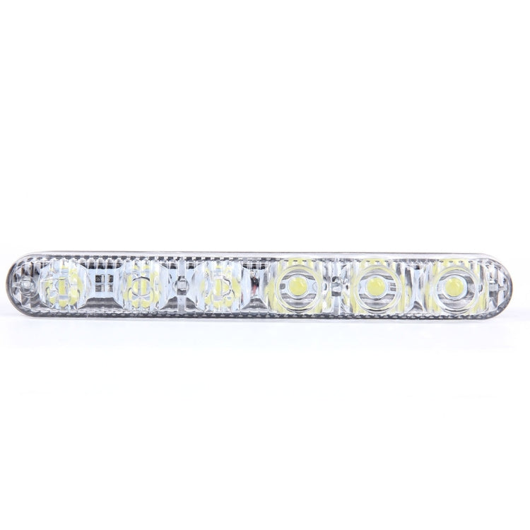 2 PCS LD-006 5730-6SMD 12W 1200LM 7000K White Light  Daytime Running Light.DC 12V, White Light+12W 1200LM/7000K