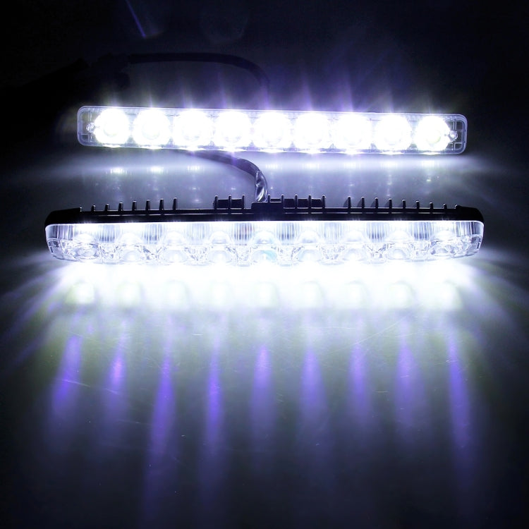 2 PCS LD-008 5730-9SMD 15W 1500 LM 7000K White Light  Daytime Running Light.DC 12V, White Light+15W 1500LM/7000K