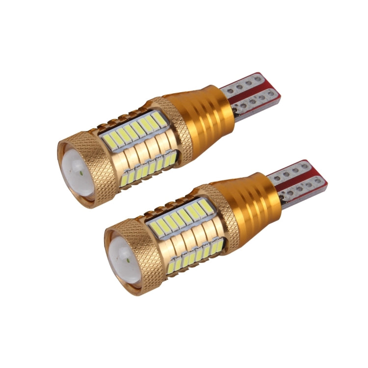 2 PCS  T15-4014-32SMD + 1CREE  5W 650LM White Light LED Decode Car Clearance Lights Lamp, DC12V（Gold）, 5W 4014-32SMD + 1CREE