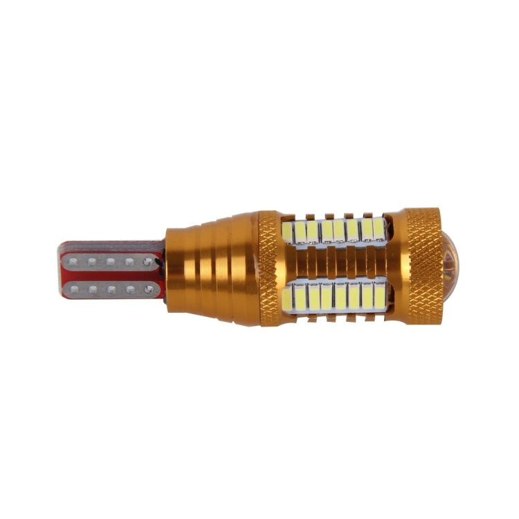 2 PCS  T15-4014-32SMD + 1CREE  5W 650LM White Light LED Decode Car Clearance Lights Lamp, DC12V（Gold）, 5W 4014-32SMD + 1CREE