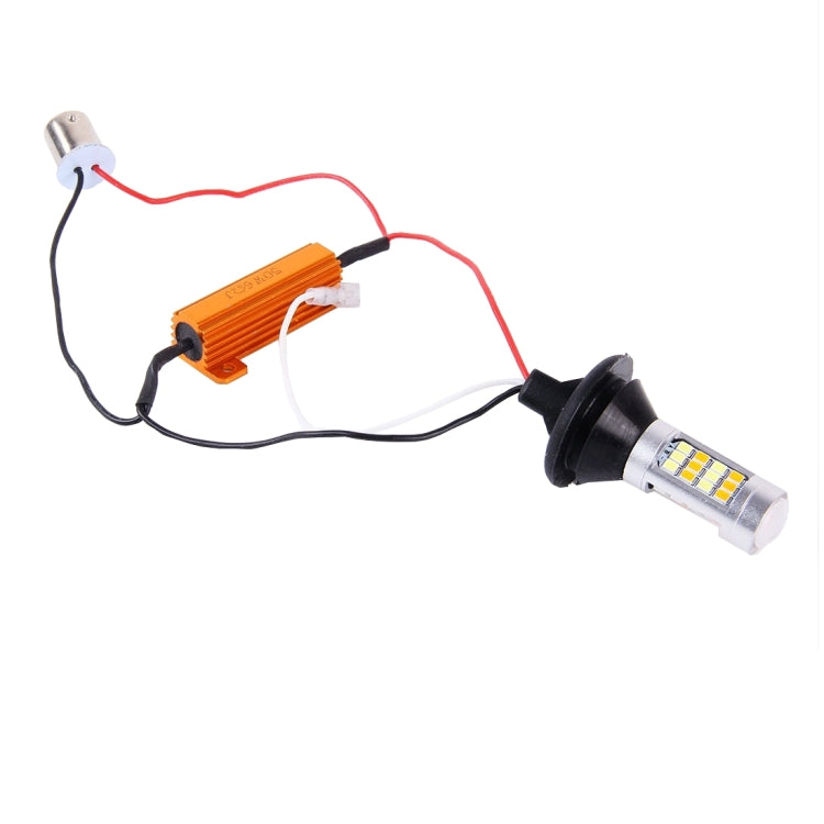 2 PCS 1156/BA15S/BAU15S 10W 1000 LM 6000K White + Yellow Light DRL&Turn Light with 42 SMD-2835-LED Lamp，DC 12-24V, 1156 42 SMD-2835-LED Lamp