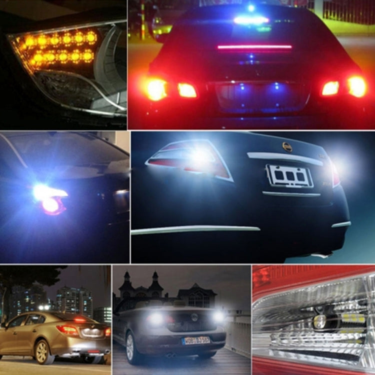 2 PCS 1156/BA15S/BAU15S 10W 1000 LM 6000K White + Yellow Light DRL&Turn Light with 42 SMD-2835-LED Lamp，DC 12-24V, 1156 42 SMD-2835-LED Lamp
