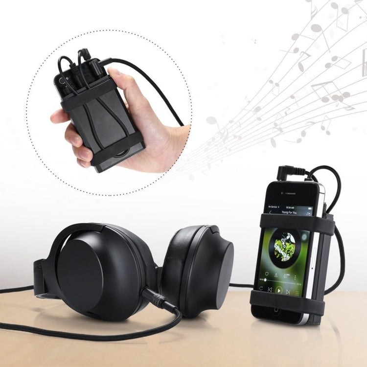 A935 Portable Headphone Amplifier Stereo Speaker Headset Amplifier, Support Power Bank, A935