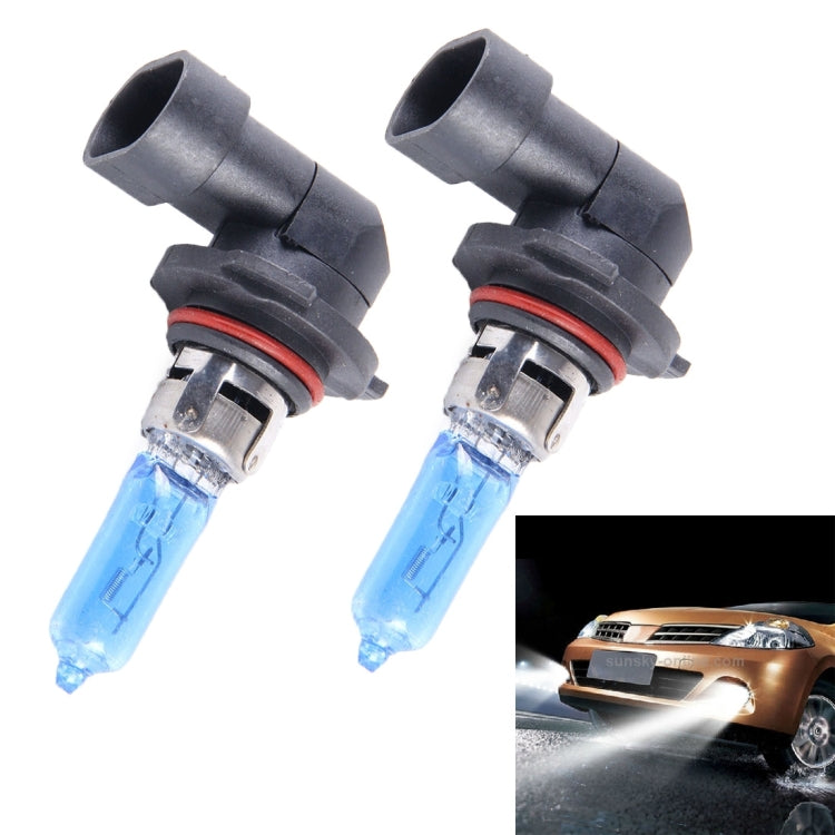 2 PCS 9006  Halogen Head Lamp 12V 100W 2400 LM 5000K Warm White Light, 9006