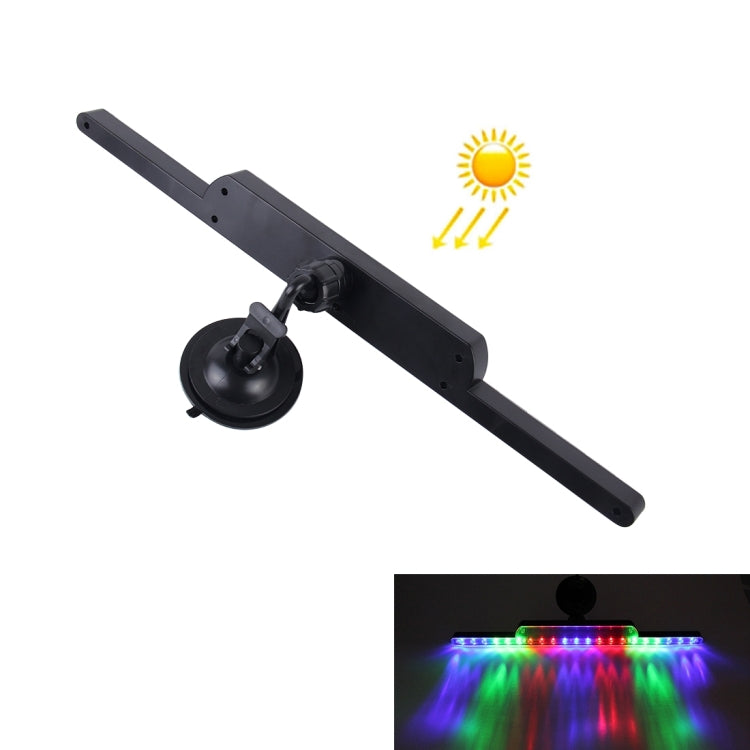 Solar Anti Collision Cupule Ranger Lamp Car Taillight LED Flash Warning Light Caution Light, Colorful Light