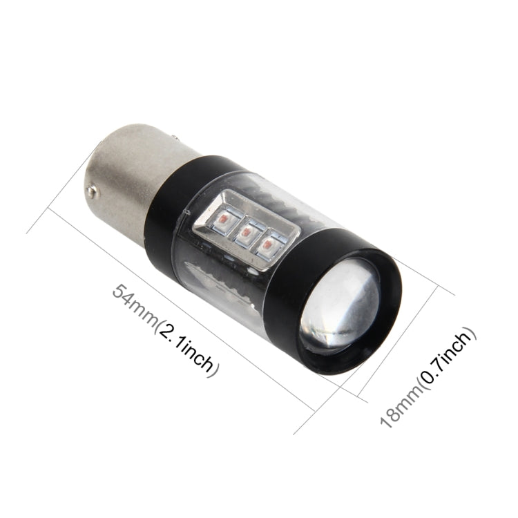 1156/BA15S 80W 1000 LM Car Auto Turn Light  Backup Light with 16  CREE Lamps, DC 12-24V, 1156 (Yellow Light)
