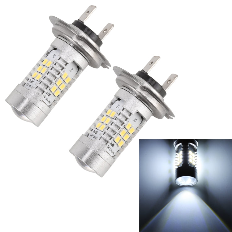 2 PCS H7-2835 10.5W 780LM 6500K 21 SMD 2835 LEDs Car DRL Headlights, DC 12~24V, H7