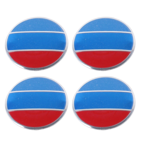 4 PCS National Flag Metal Car Sticker Wheel Hub Caps Centre Cover Decoration