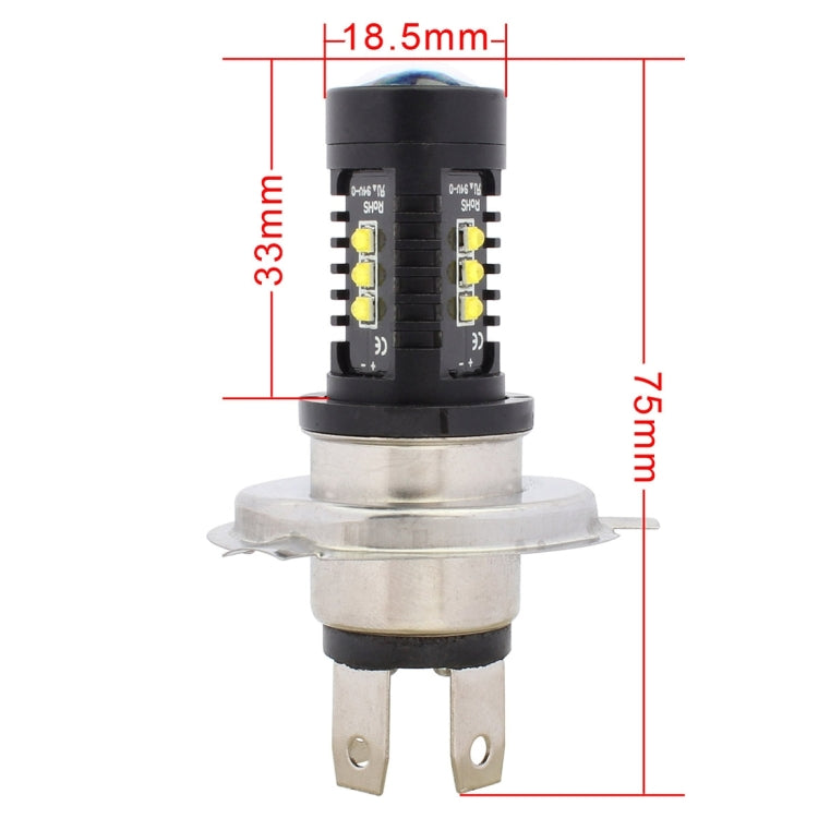 2 PCS MZ 10W 1080 LM 5500K H4 12 XB-D LED Car Headlights Driving Lamps, DC 12-24V, H4 10W