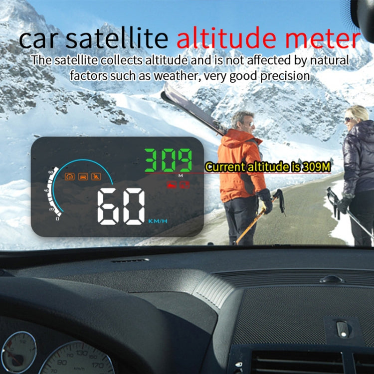 Q5 GPS 4 inch Vehicle-mounted Head Up Display Security System, Support Running Speed & Direction & Distance / Driving Kilometres /, Q5