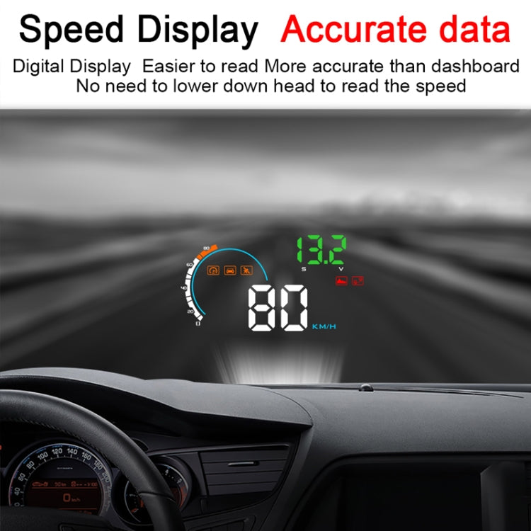 Q5 GPS 4 inch Vehicle-mounted Head Up Display Security System, Support Running Speed & Direction & Distance / Driving Kilometres /, Q5